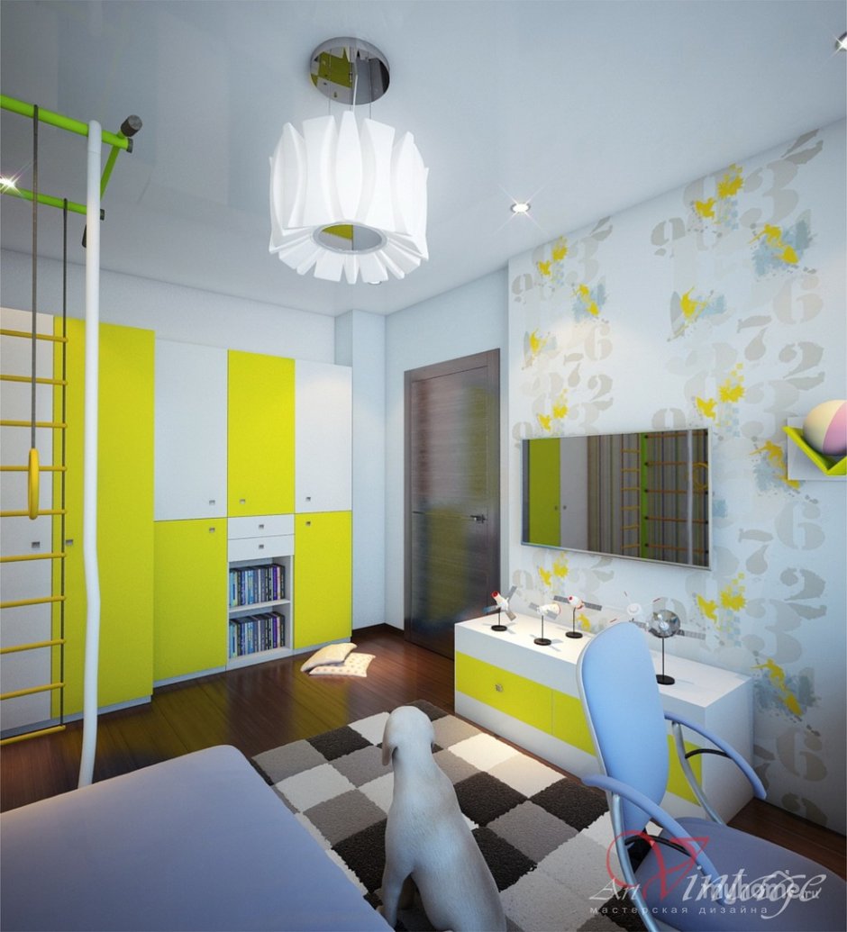 Дизайн детской комнаты для первоклассницы (71 фото)