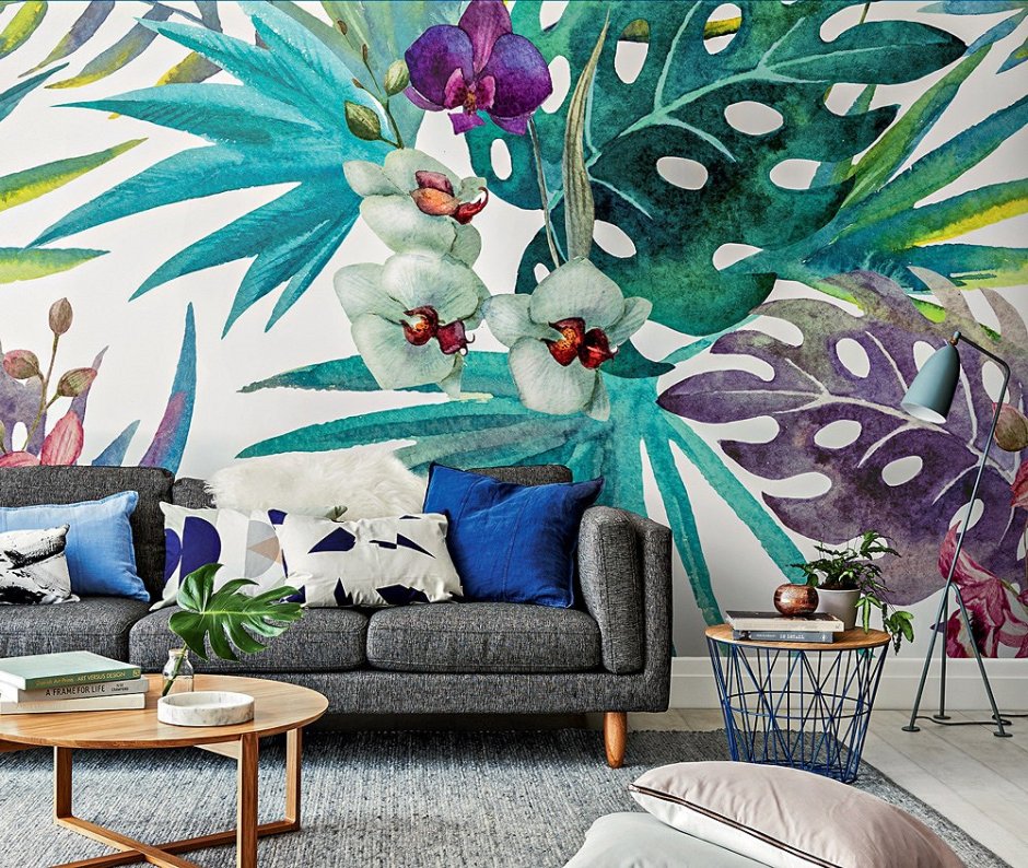 Акварельная живопись в интерьере