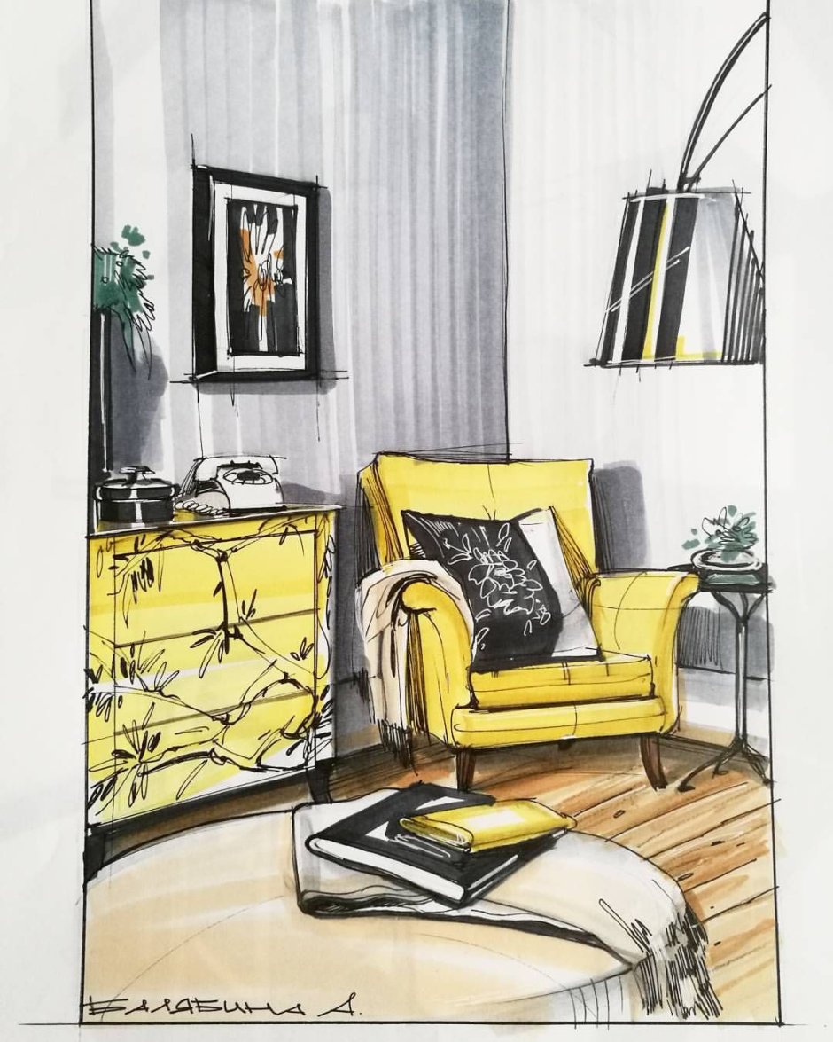 Роспись стен на кухне