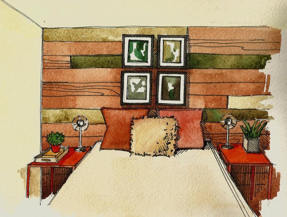 Скетчинг интерьера