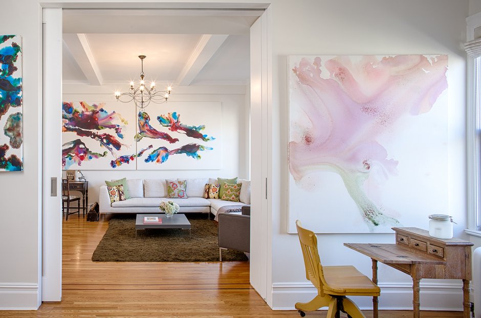 Эскиз интерьера в цвете