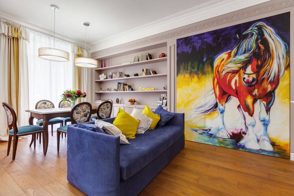 Сосптсь стен в интерьере