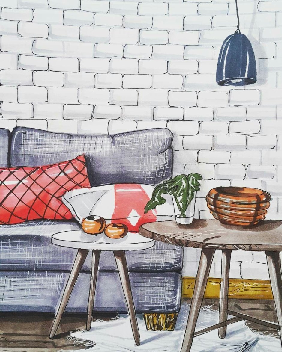 Разрисованные стены в квартире