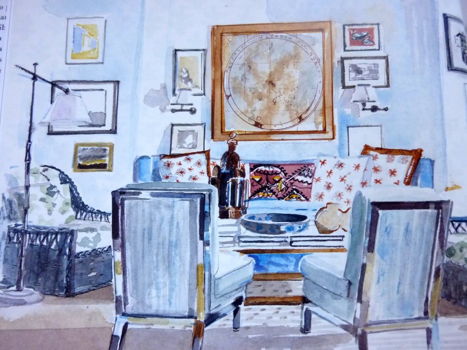 Современный батик в интерьере