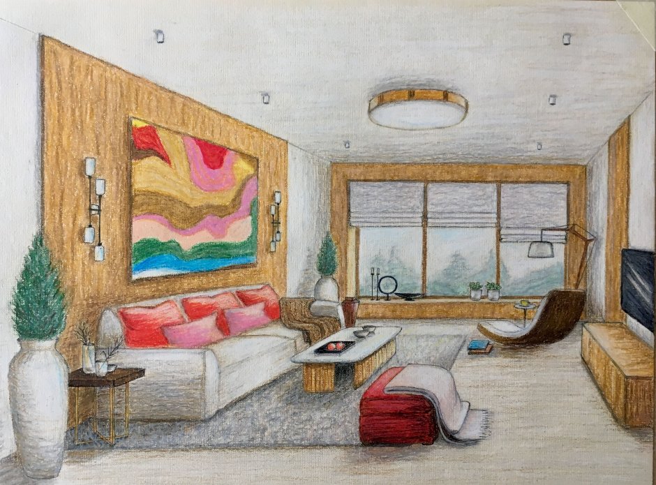 Флористические мотивы интерьеры