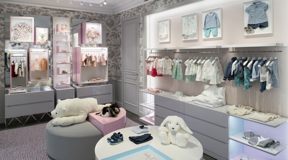 Интерьер магазина Baby Dior