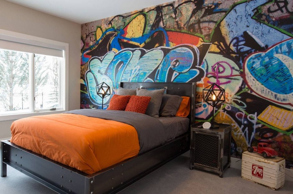 Комната подростка в стиле граффити