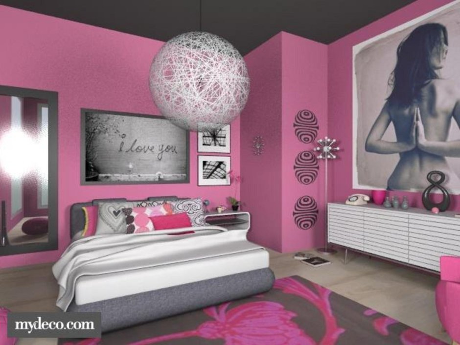 Комната в стиле Black Pink