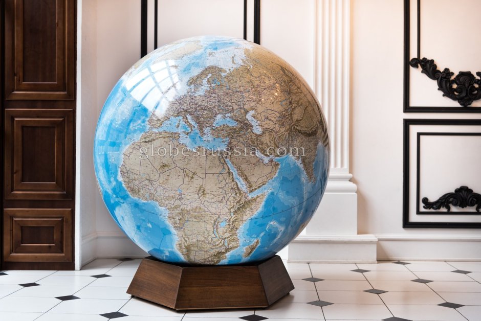 Глобус напольный большой географический 130