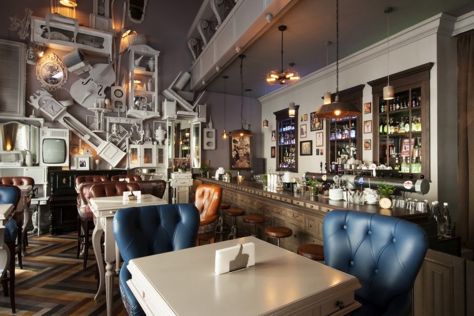 Английский паб интерьер