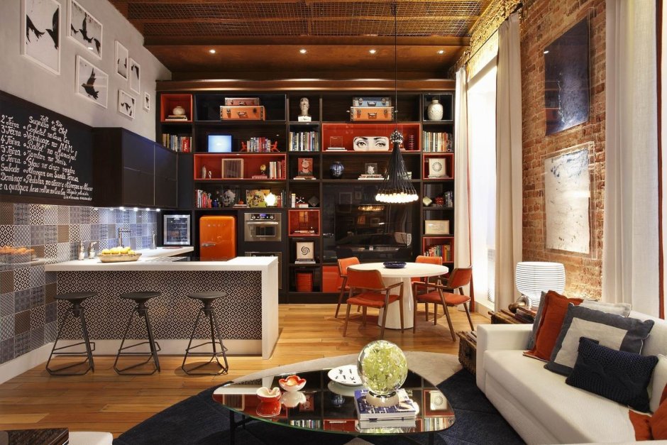 Кафе в стиле Индастриал