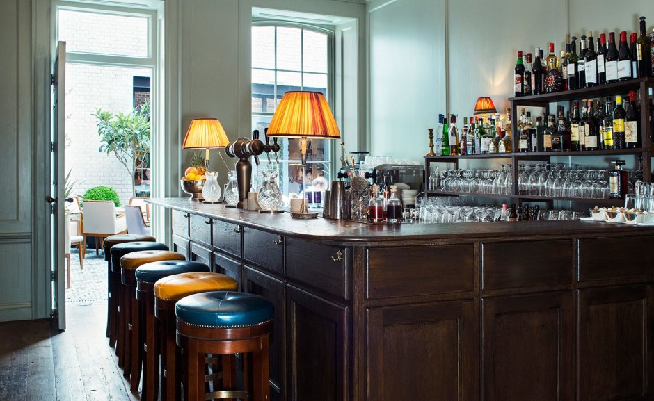 Интерьер кафе в стиле лофт