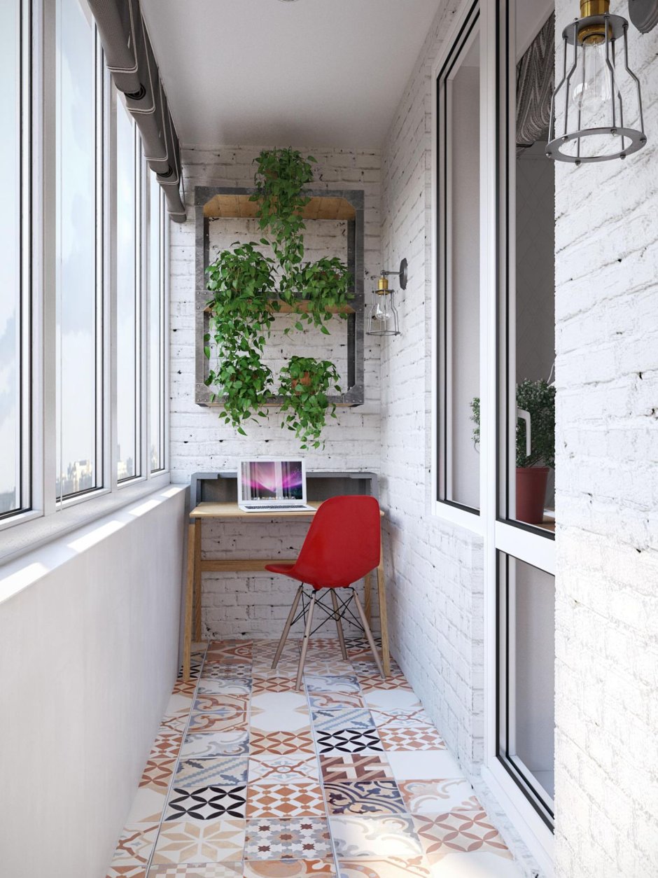 Отделка небольшого балкона