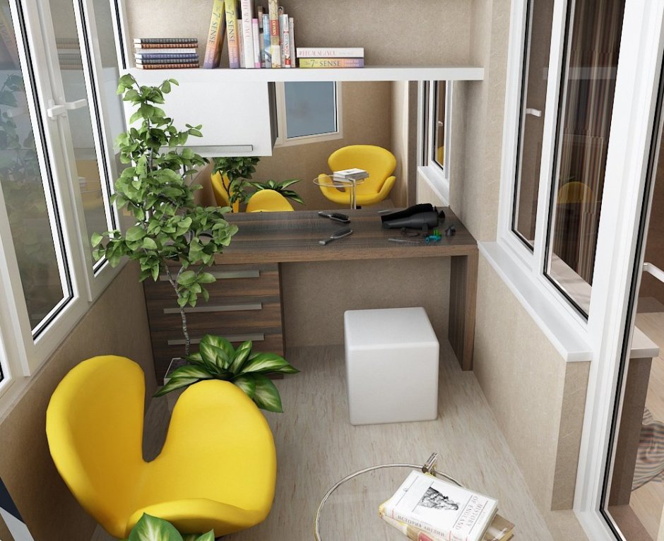 Декор балкона в хрущевке