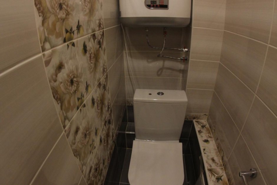Дизайн маленького туалета в панельном доме (67 фото)