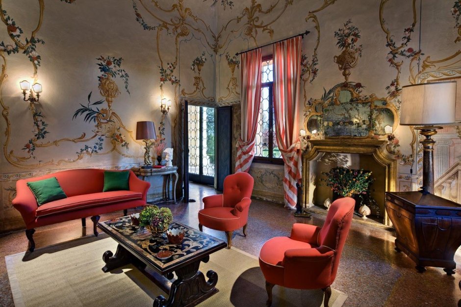 Сицилийский интерьер гостиной