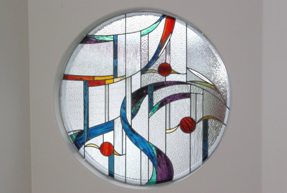 Витраж Plaid основа круглая Gallery Glass PLD-16216