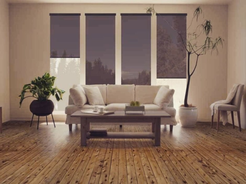 Римские шторы зеленые