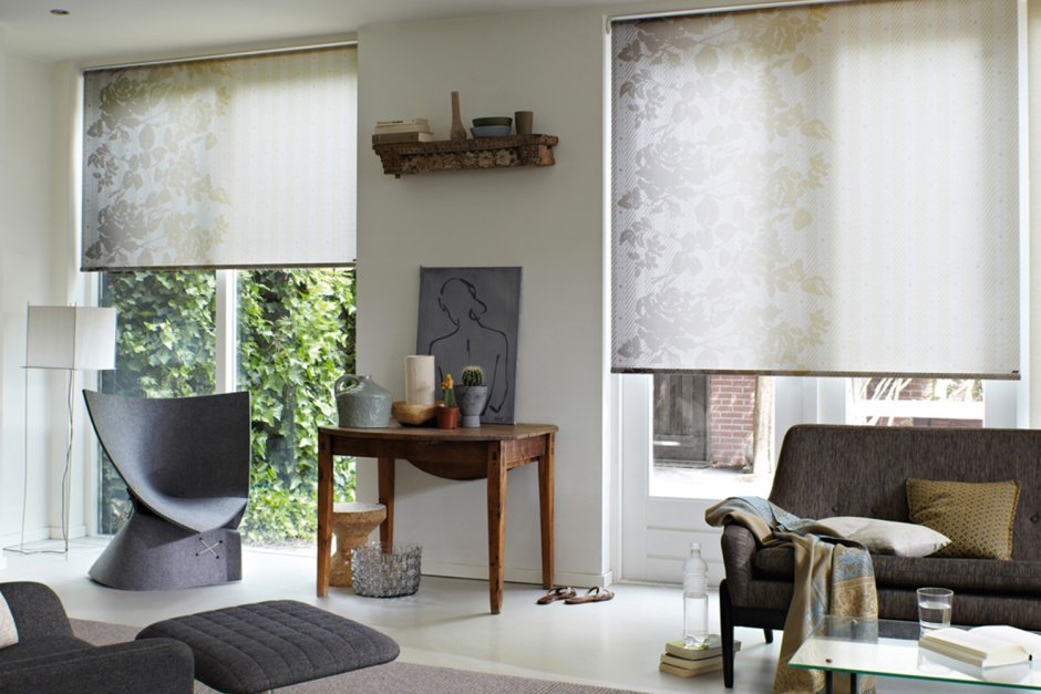 Римские шторы в стиле хайтек