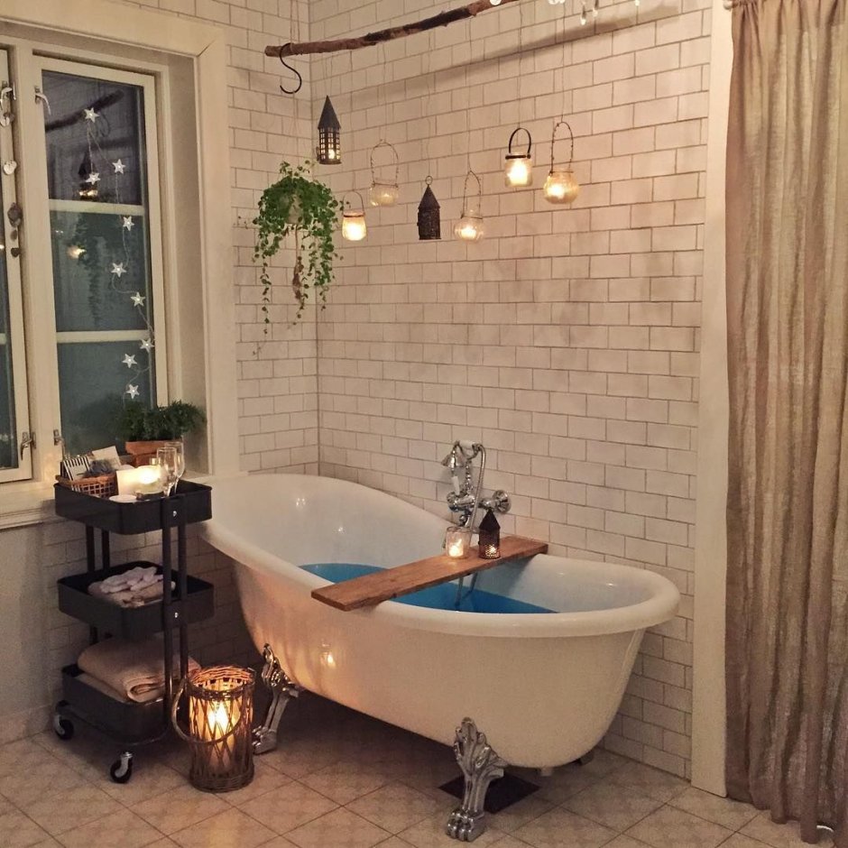 Уютная ванная комната украсить реальные фото