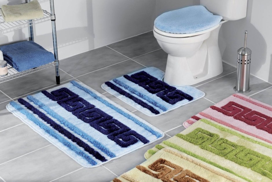 Дизайнерские коврики для ванной