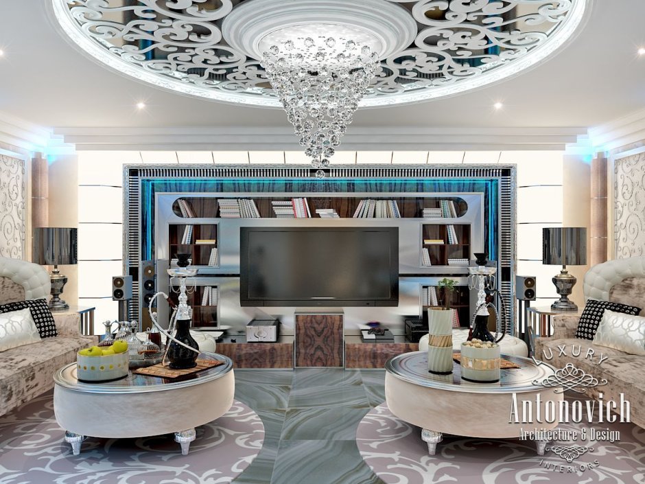 Интерьер гостиной Дубай