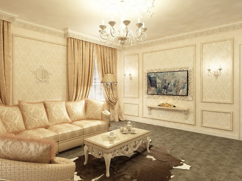 Классический интерьер гостиной