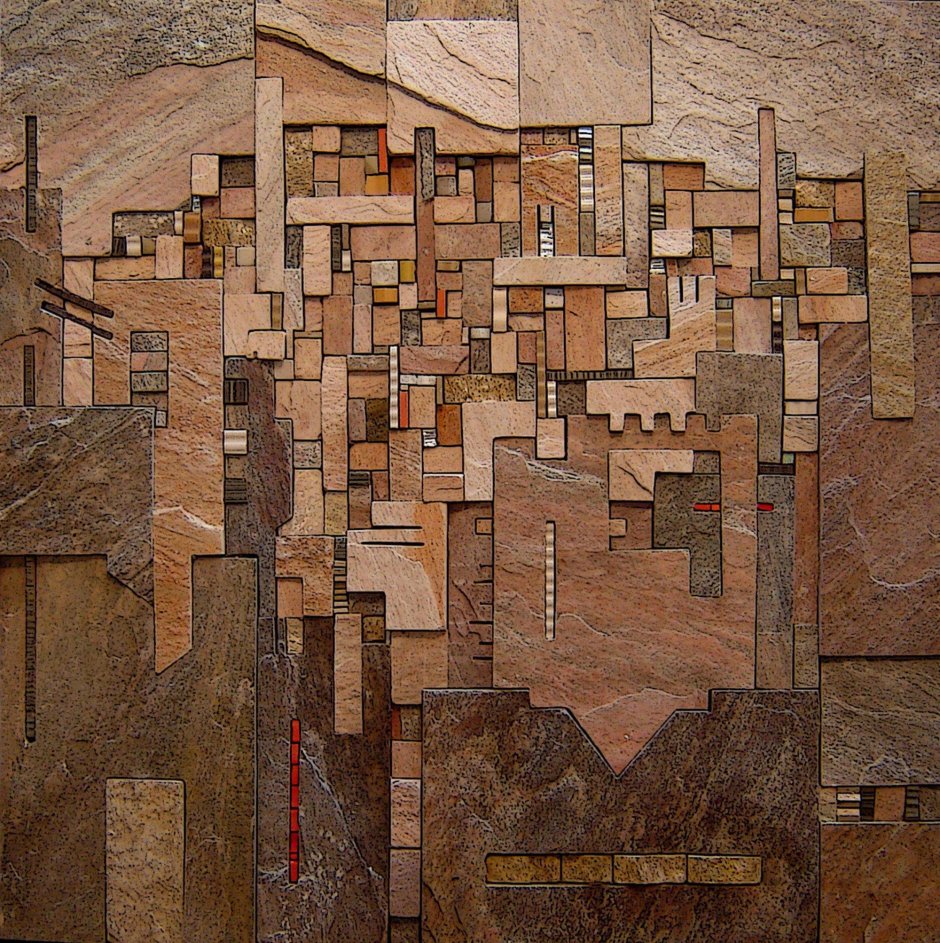 Мозаика из дерева на стену картины