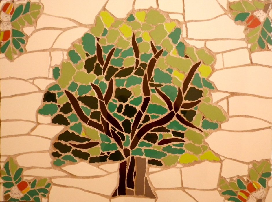 Деревья в мозаике