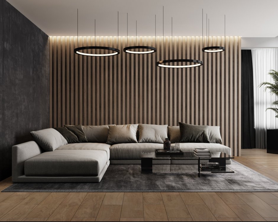 Реечные перегородки для зонирования