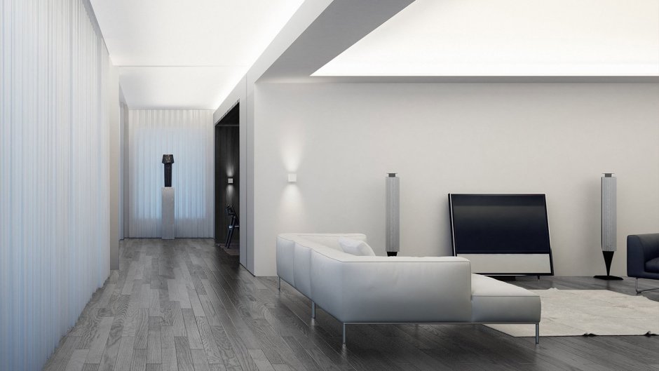 Деревянные рейки в интерьере