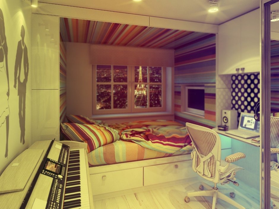 Уютная комната в стиле бохо