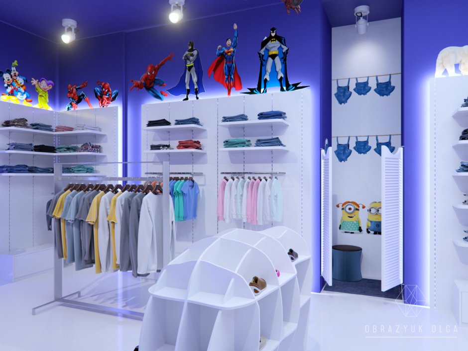 Дизайн детского магазина одежды (64 фото)