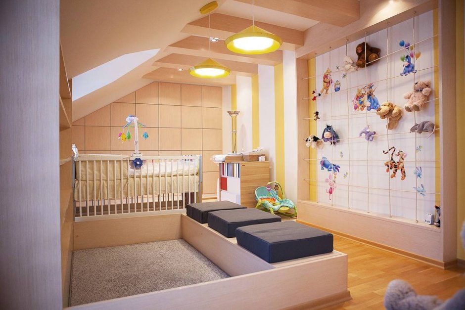Шведская стенка в интерьере детской