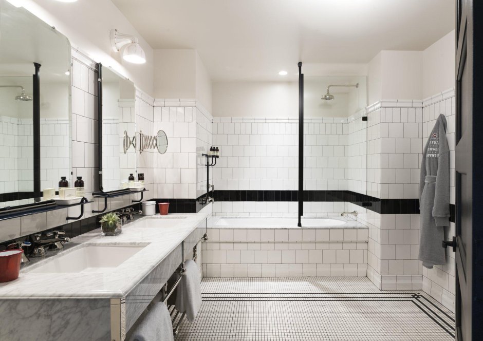 Метлахская плитка в скандинавском стиле