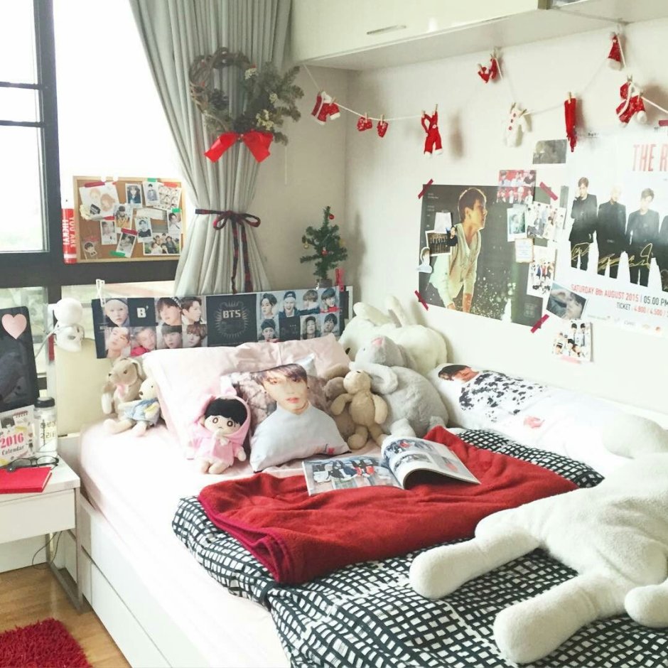 Корейский стиль комнаты для подростка