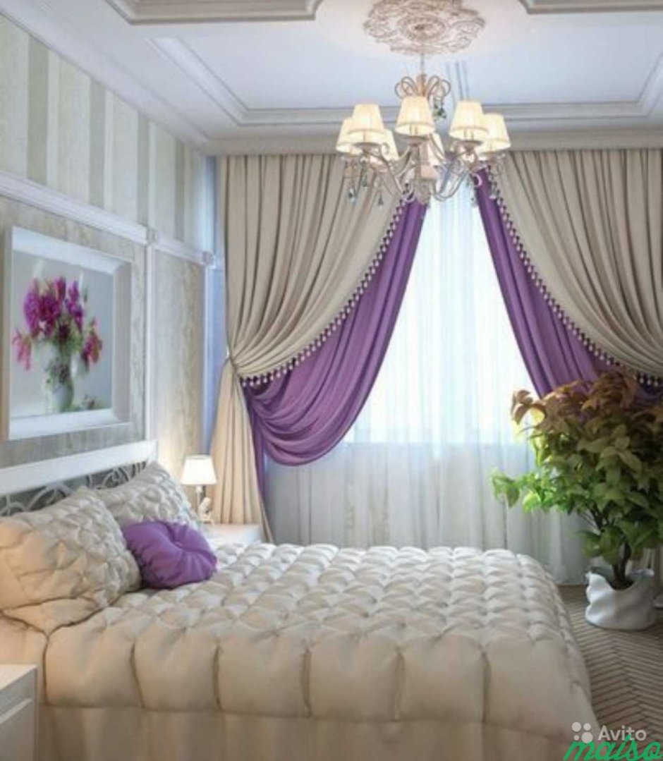 Дизайнерские шторы для спальни