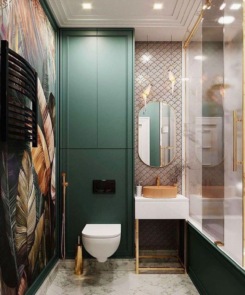 Дизайн туалета со шкафом (61 фото)