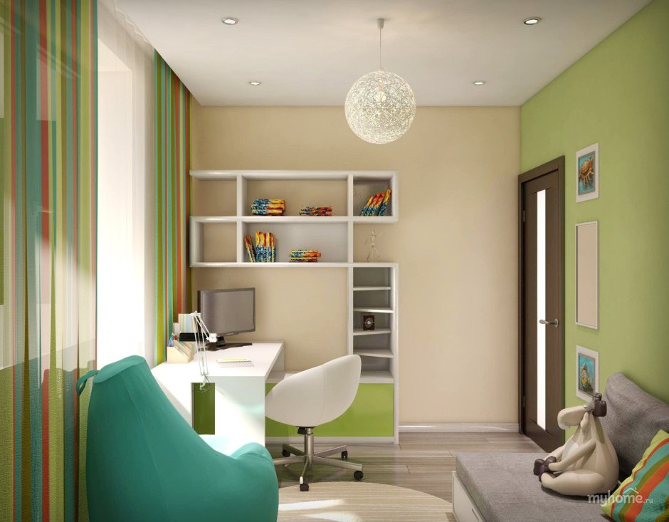 Дизайн комнаты для подростка в хрущевке (68 фото)