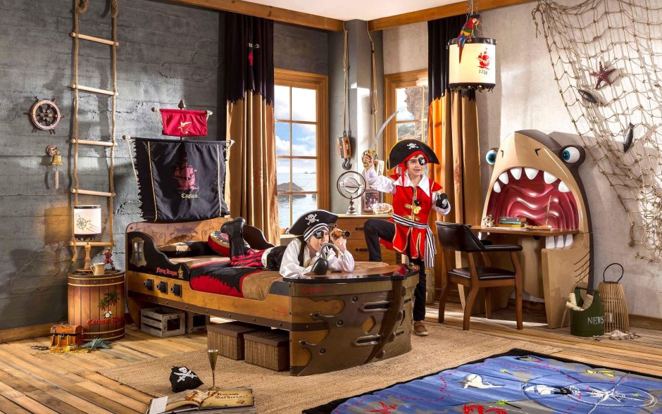 Фотообои для комнаты в стиле пиратов