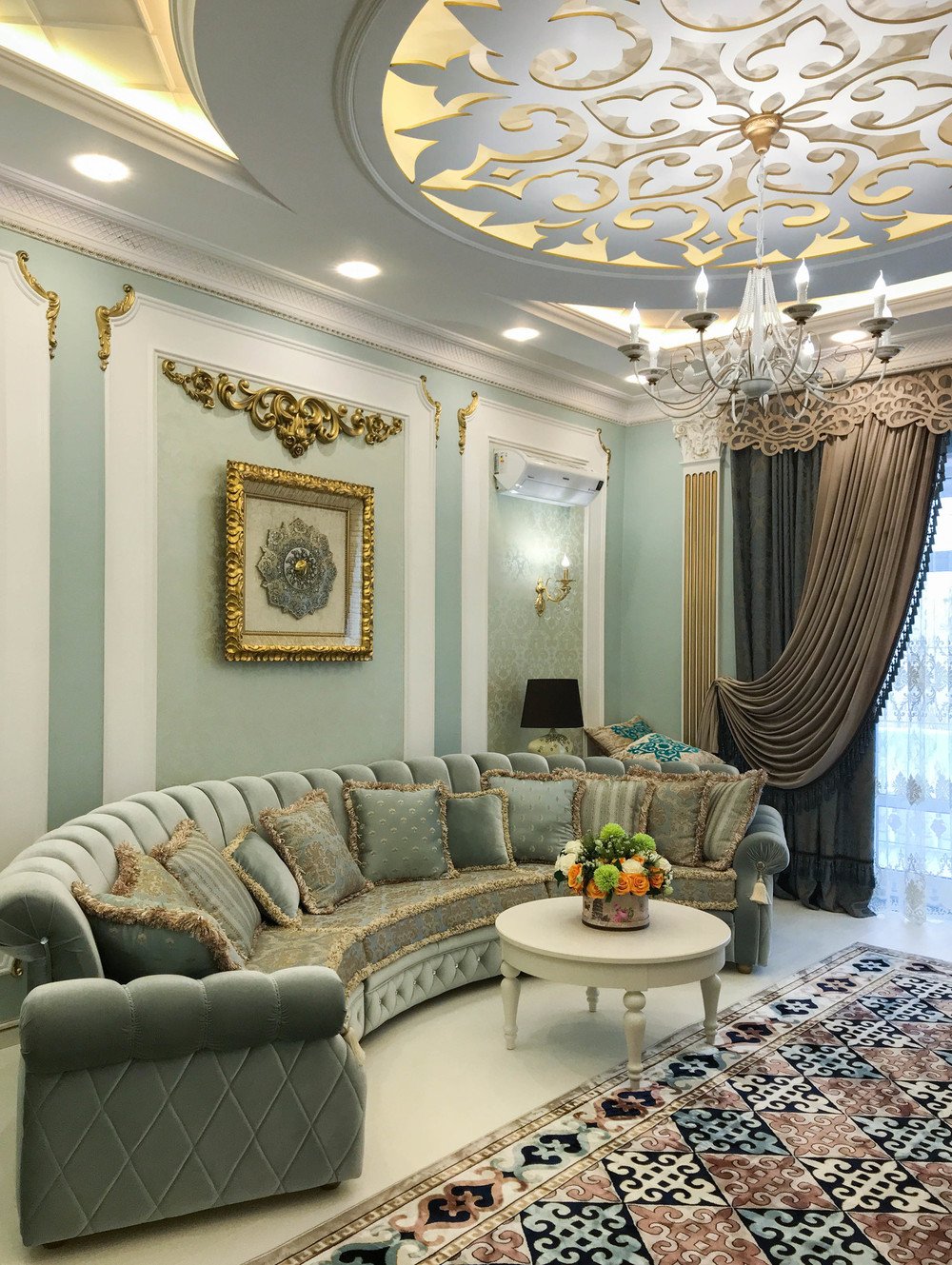 оформление зала в казахском стиле