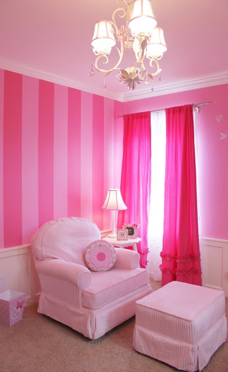 Спальня в розовых тонах в современном стиле