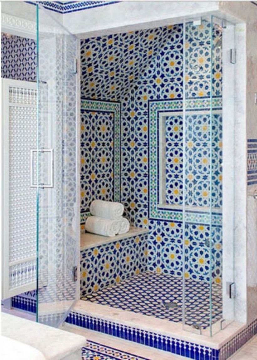 ванная комната дизайн в марокканском стиле