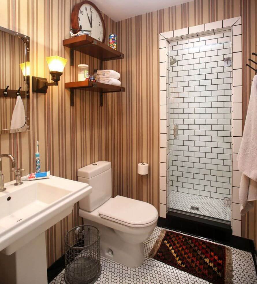 Дизайн ванной комнаты совмещенной с туалетом (69 фото)