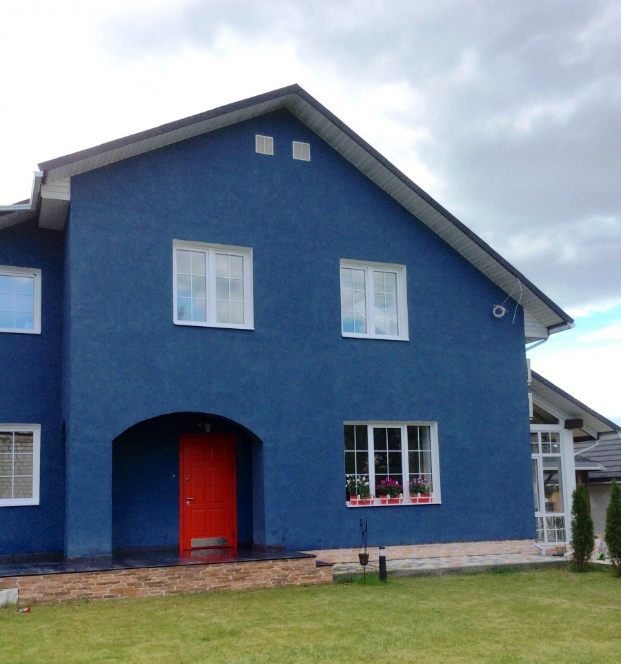 Дизайн покраски фасада дома (65 фото)