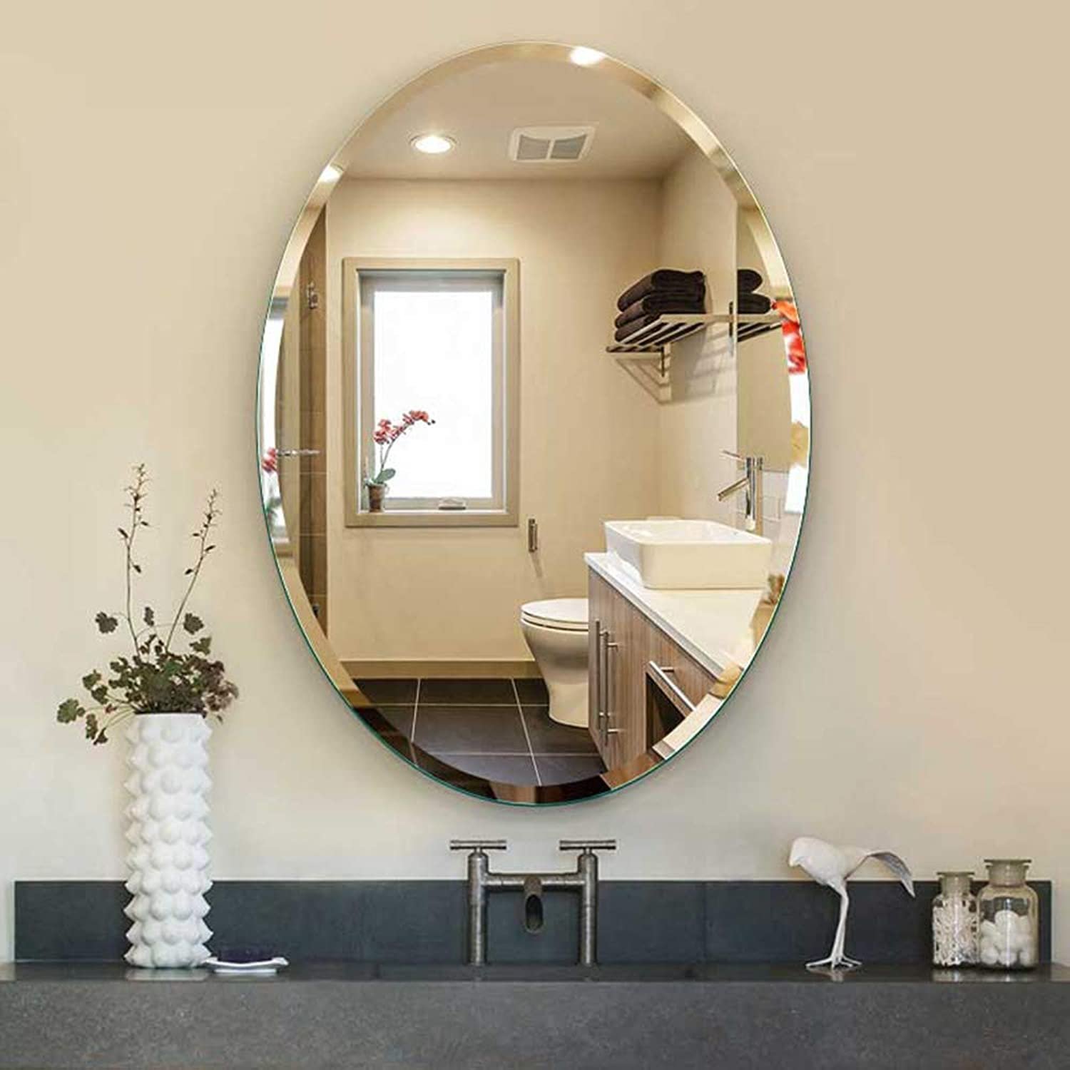 Круглое зеркало в интерьере ванной (86 фото)