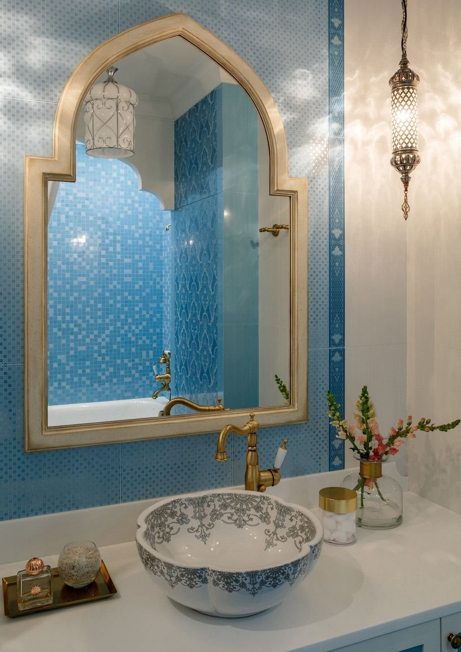 Ванная в марокканском стиле в квартире