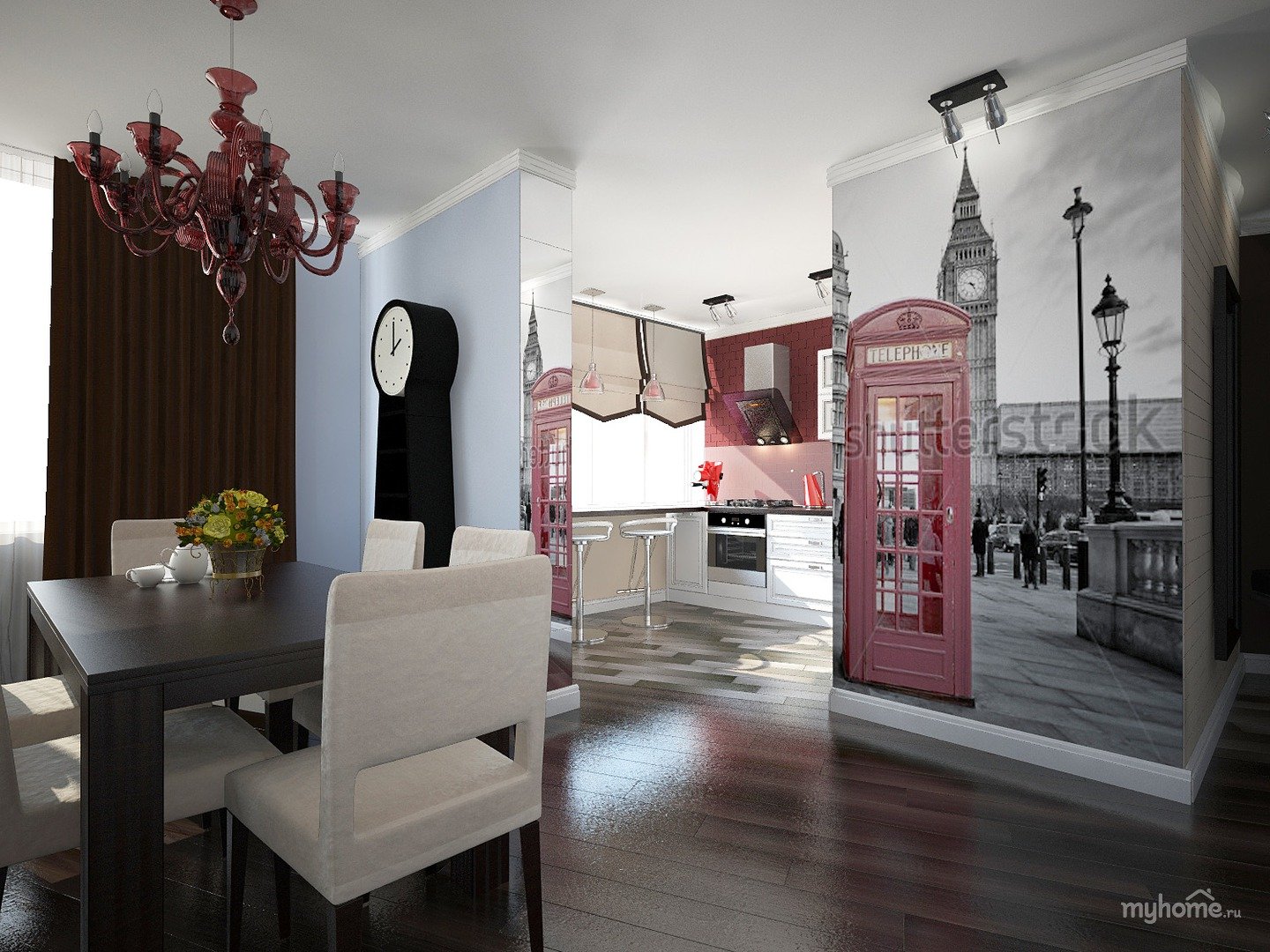 Лондонский стиль в интерьере квартиры