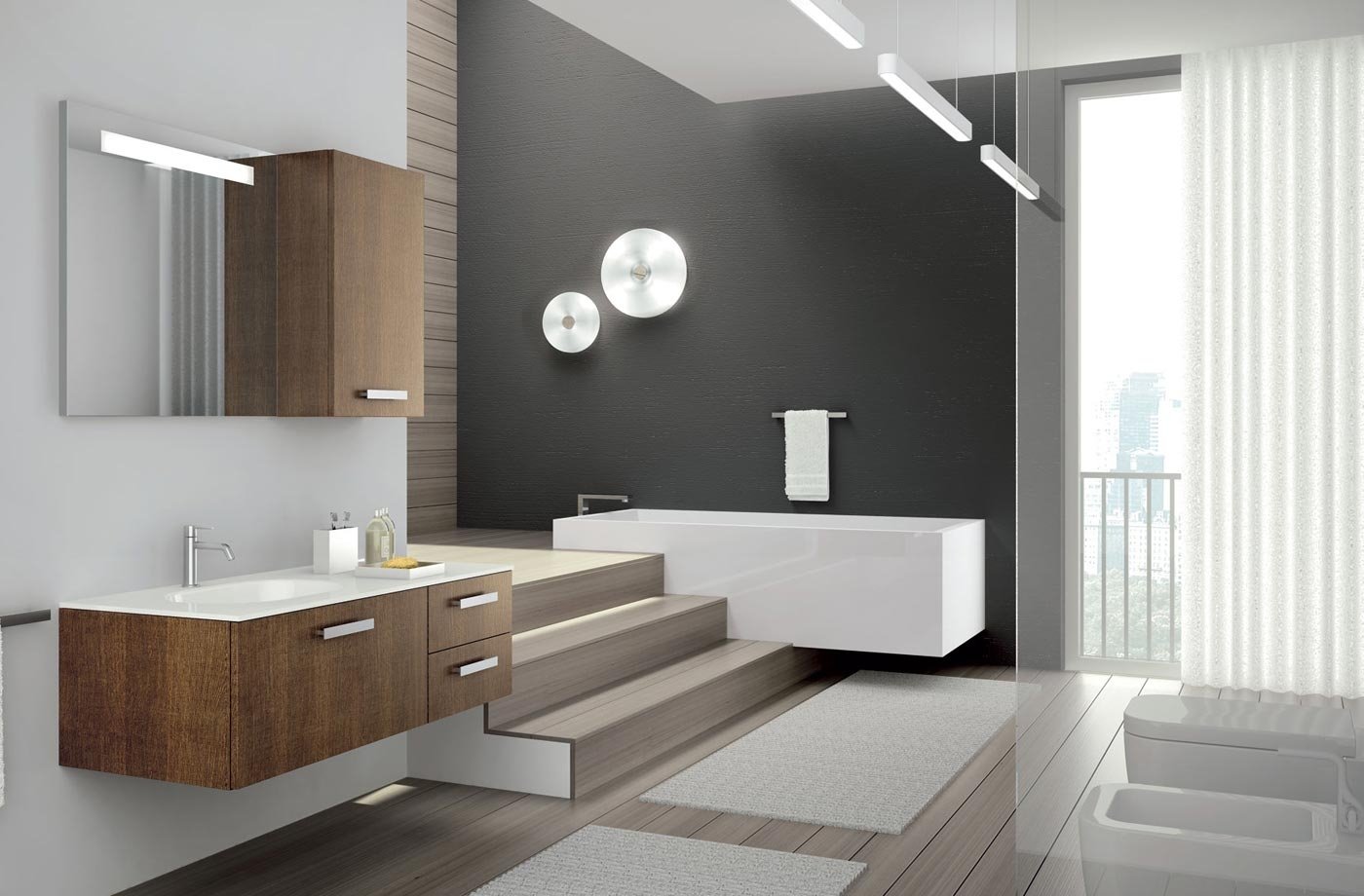 Мебель в ванную комнату стиль. Мебель для ванной комнаты. Мебель для ванной комнаты в современном стиле. Современная ванная хайтек. Ванная в стиле Хай тек.
