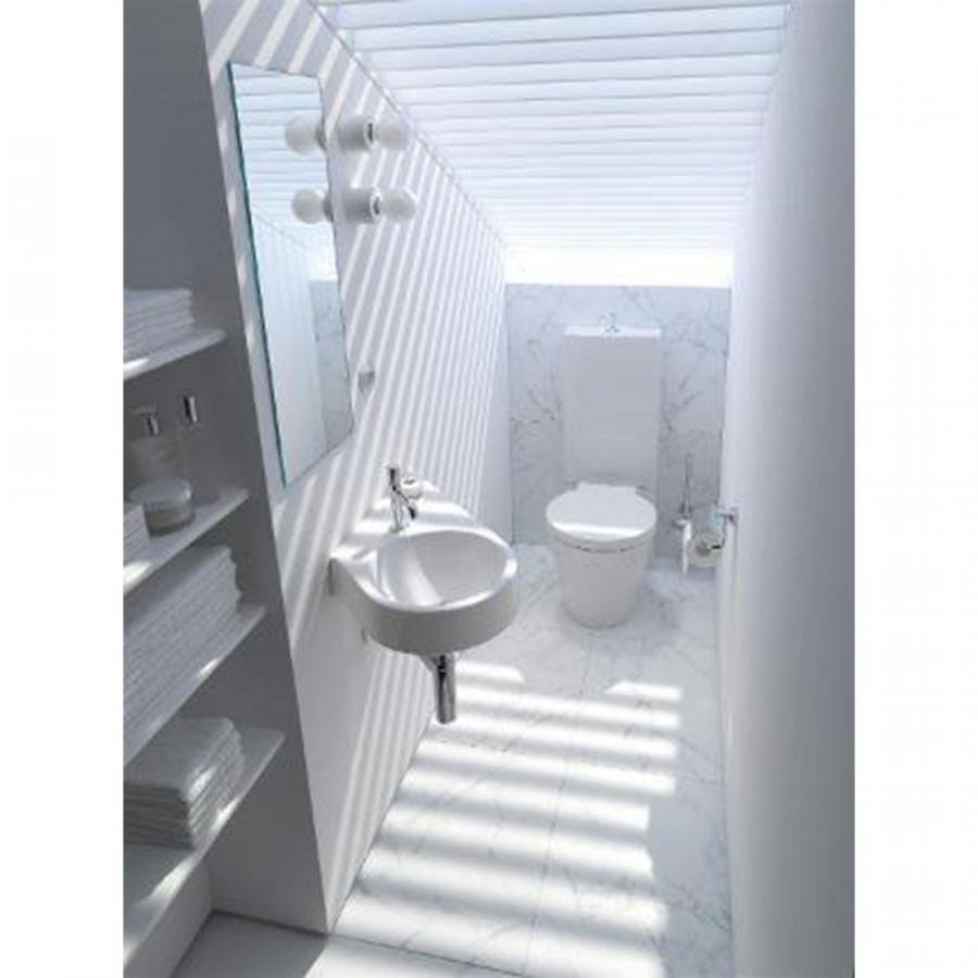 Дизайн туалетной комнаты с раковиной (66 фото)